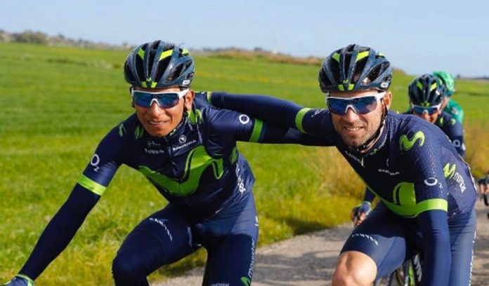 Nairo Quintana y Alejandro Valverde