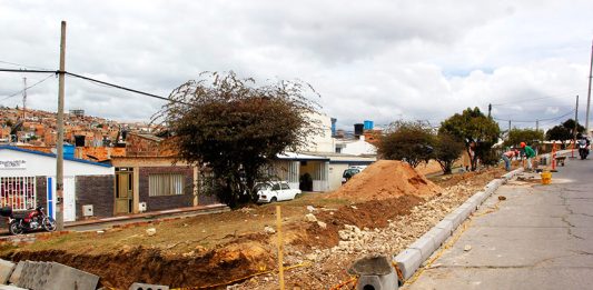 Avanza la construcción de andenes en la capital boyacense