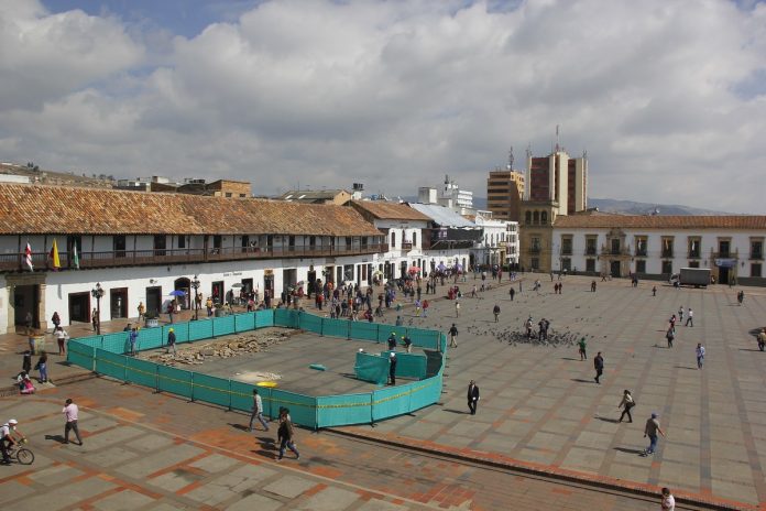 Plaza de Bolívar Tunja obras