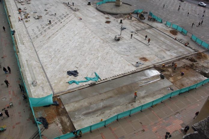 Plaza de Bolívar obras