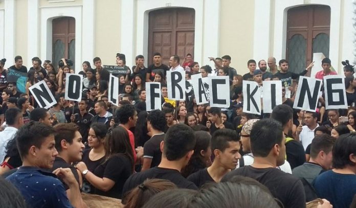 No al fracking