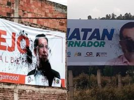 Denuncian ataques a publicidad de Jonatan Sánchez y Alejandro Gutiérrez