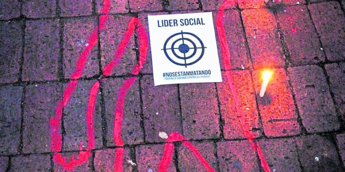 lider social guerra muerte paz