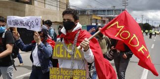 Así van las marchas en Tunja, en imágenes