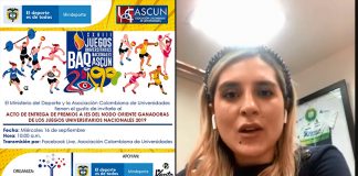 Por destacada participación en Juegos Nacionales, equipos deportivos de UPTC reciben incentivos económicos por parte de Mindeporte y ASCUN