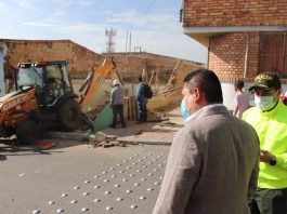 Demolición de casa que promovía la inseguridad en Tunja