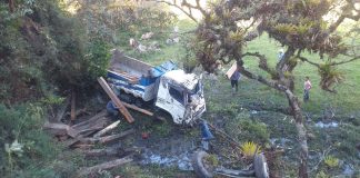 Aparatoso accidente en Labranzagrande