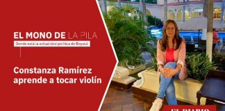 Constanza Ramírez aprende a tocar violín