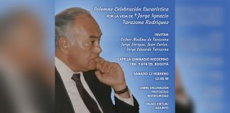 Misa por Jorge Tarazona Rodríguez