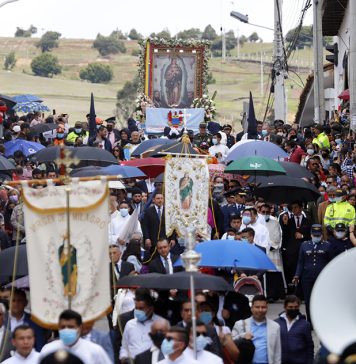 Ceremonia de la Virgen del Milagro, en Tunja