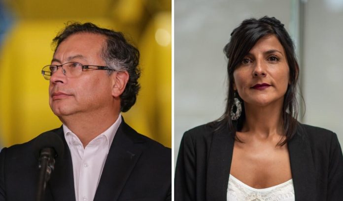 Gustavo Petro e Irene Vélez Ministra de Minas