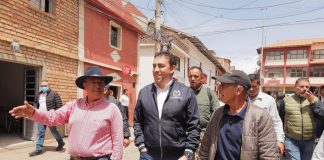 El Registrador nacional, de visita a Valderrama