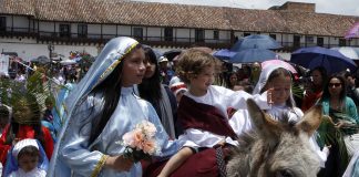 ‘Dejen que los niños vengan a mí’, procesión de niños en Tunja, en imágenes