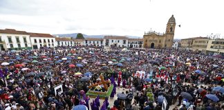 Viernes Santo, Viacrucis en Tunja, en imágenes