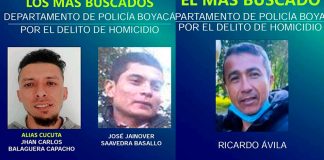 Policía de Boyacá busca presuntos homicidas