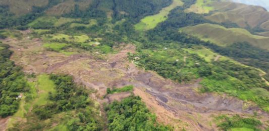 Fuerza Aérea monitorea el municipio de Paya por deslizamiento