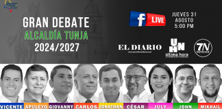 Hoy es el gran ‘cara a cara‘ de los nueve candidatos a la Alcaldía de Tunja