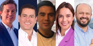 Juan Manuel Galán con los candidatos del Nuevo Liberalismo a las Alcaldías