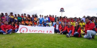 Cerca de 600 niños participan en la décima Copa Veolia