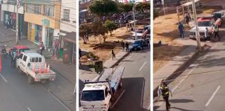 ‘Operación avispa’ de los chupas de tránsito en cercanías del Hospital San Rafael en Tunja