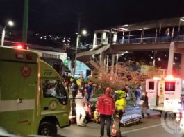 Perdió una pierna la mujer involucrada en accidente cerca del puente del Santa Inés
