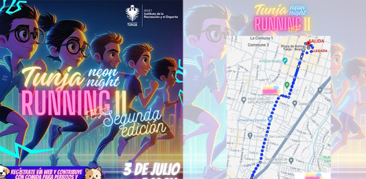 Tunja Neon Night Running Fest: por los perros y gatos en situación de calle