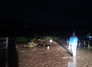 Oicatá con problemas por los fuertes aguaceros de las últimas horas