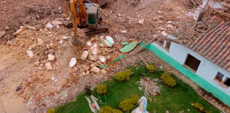 Comenzó la demolición del Hospital de Samacá para dar paso a una nueva infraestructura