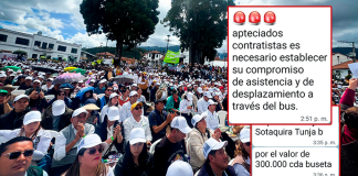Denuncian presión a trabajadores de la Gobernación de Boyacá para asistir a evento con el presidente Petro en Sotaquirá