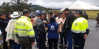 Ventaquemada, sitiada por los manifestantes