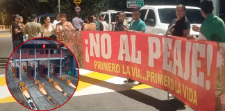 «No al peaje», protestan en San Luis de Gaceno
