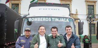 Entregaron parque automotor para el fortalecimiento de cuerpos de bomberos