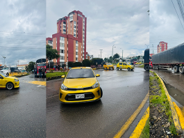Los taxistas de Tunja presionan con bloqueos, disturbios y enfrentamientos por transporte ilegal