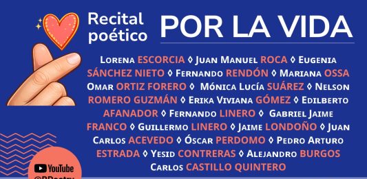 Recital poético por la vida