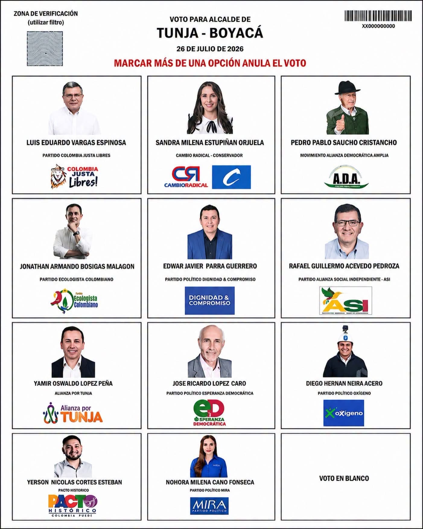 candidatos elecciones 2026