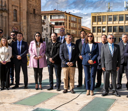 Así fue el primer acto oficial del Gobierno de Rafael Acevedo en Tunja, en imágenes