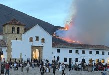 Incendio en Villa de Leyva continúa avanzando; helicóptero llegará a primera hora de este domingo