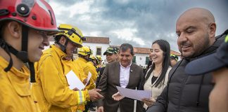 Homenaje a entidades e instituciones que participaron en la extinción del incendio de Villa de Leyva e Iguaque, en imágenes