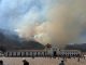 Villa de Leyva, entre el fuego y la incertidumbre: cuatro helicópteros y 350 personas luchan contra el incendio