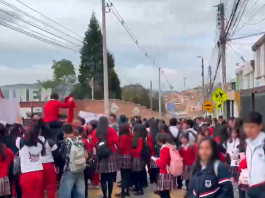 Estudiantes de colegios de Tunja protestan contra presunto acoso sexual en el INEM