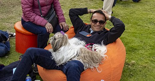 Familias junto con sus mascotas recorrieron Cosecharte, en imágenes